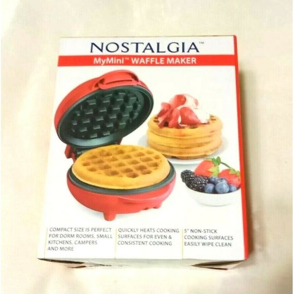Nostalgia My Mini Waffle Maker New Factory Sealed - Picture 1 of 2